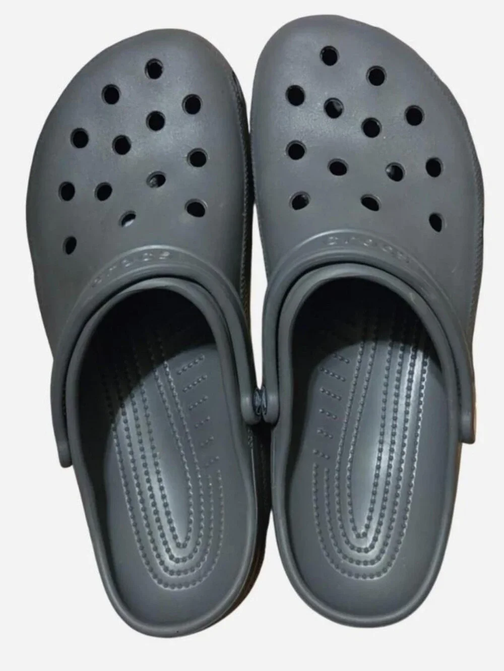 Crocs Men's 13 Grey Clog Sandals Comfort